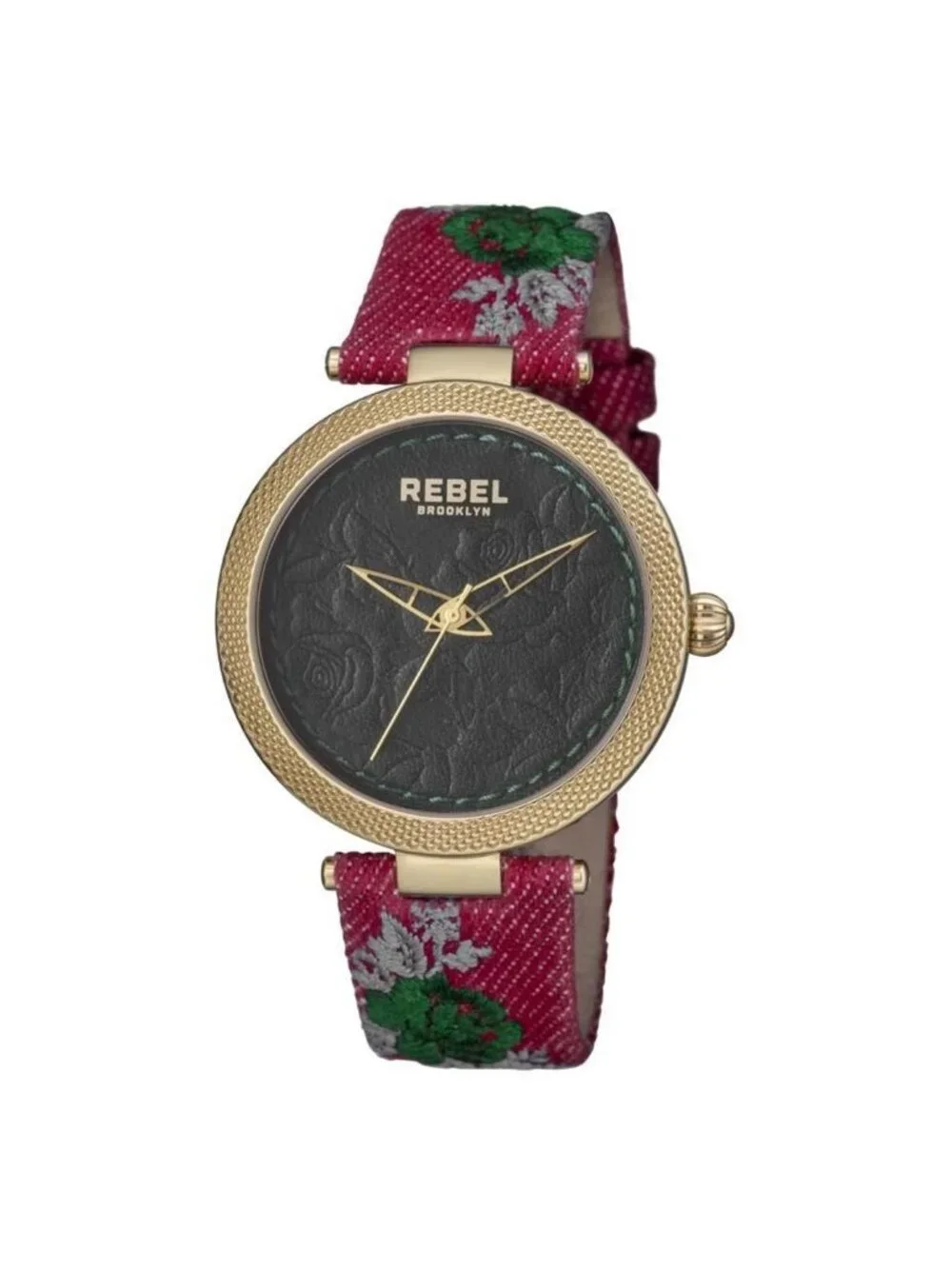 NWT Rebel Carroll Gardens Green Dial Ladies Watch